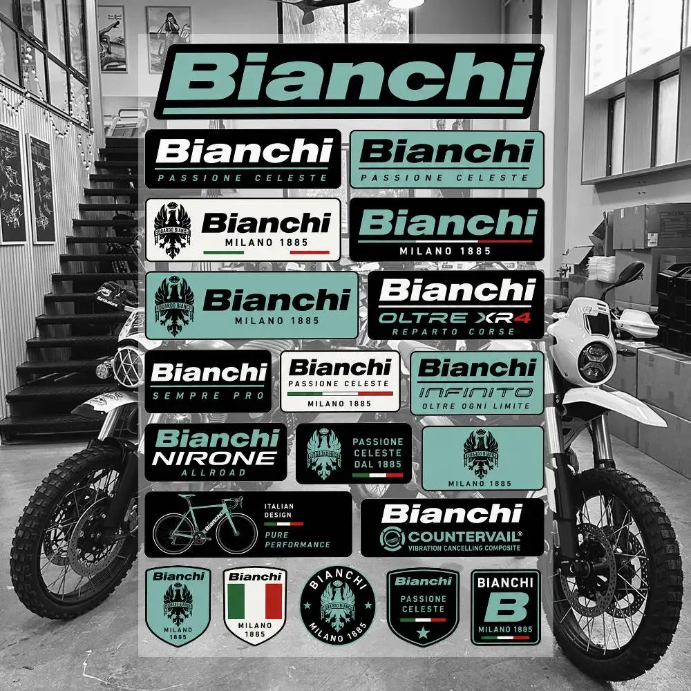 B-iA-nchi Wasserdichte Vinyl-Aufkleber für Auto Motorrad Fahrrad Skateboard Laptop Flasche Telefon