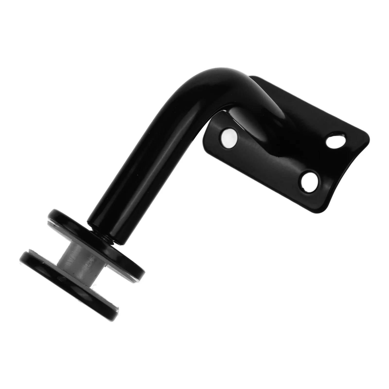

Stainless Steel Handrail Bracket Black Fixed Bend Plate Diameter 30mm for Stairs Indoor Outdoor Deck Railings Accessories Modern