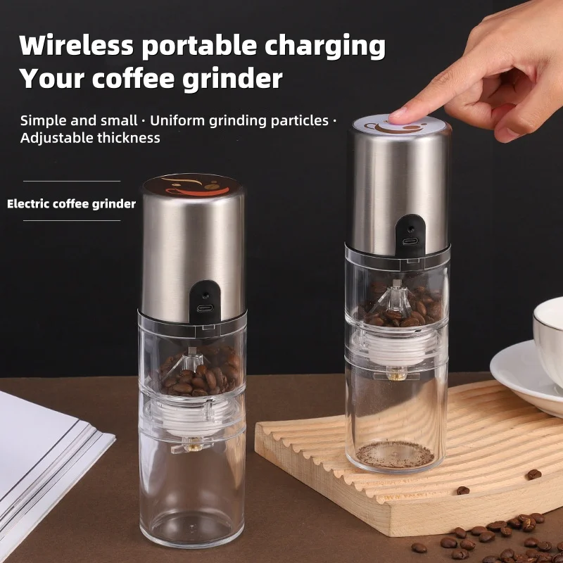 

Portable Electric Coffee Grinder USB Charge Ceramic Grinding Core Home Coffee Beans Pulverizer Grinder New Upgrade Coffee Mill