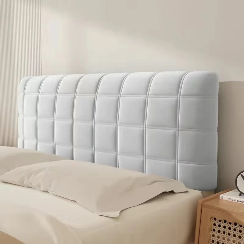 2024 New Universal Bed Headboard Cover Dustproof Cotton Filled Wood Bed Backrest Full Wrap-around Advanced Sensation