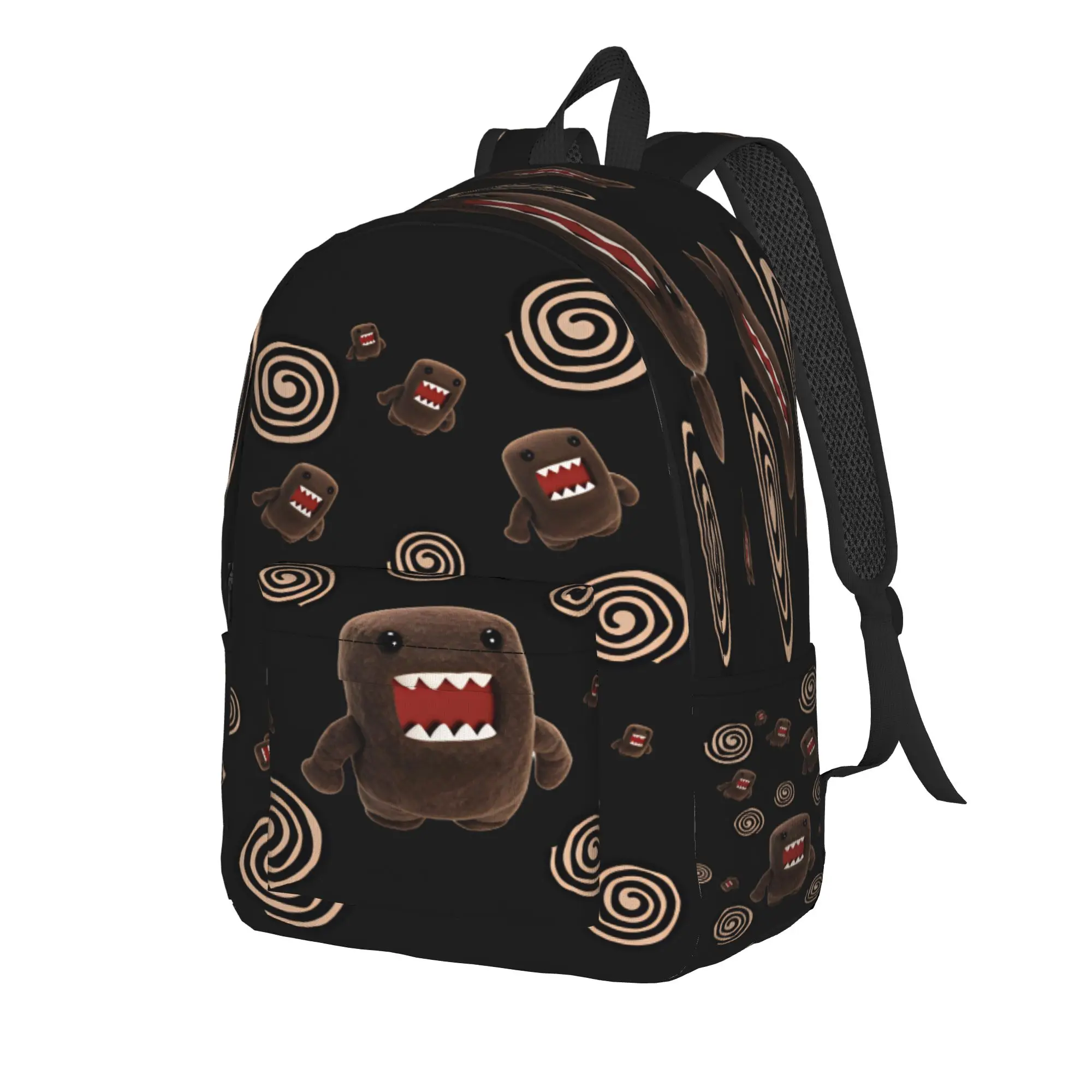 Domo Kun Monster Backpack Women Men  Pattern Backpacks Polyester Stylish School Bags Outdoor Colorful Rucksack