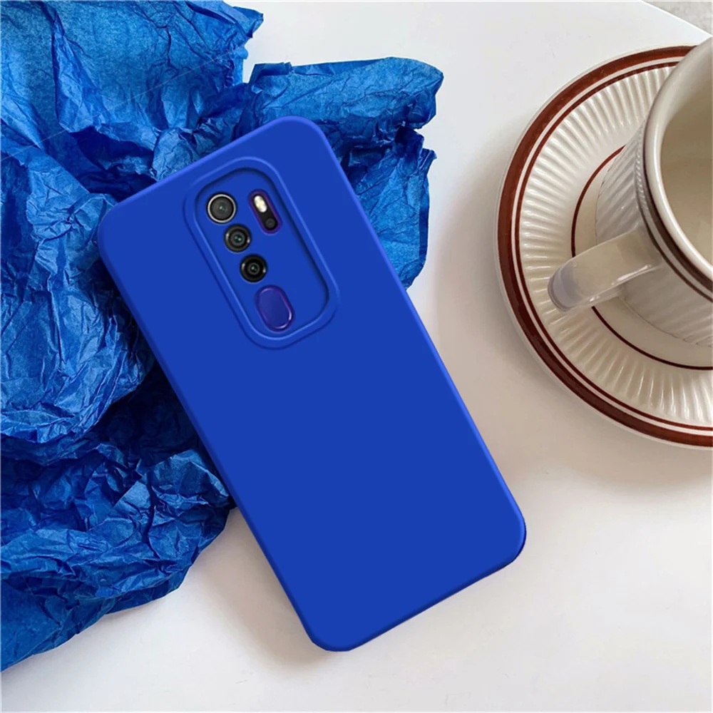 Plain Square Frame Soft TPU Case Cover For Redmi Note 8 Pro 9 9S Full Protection Shockproof Silicone Slim Phone Capa Coque
