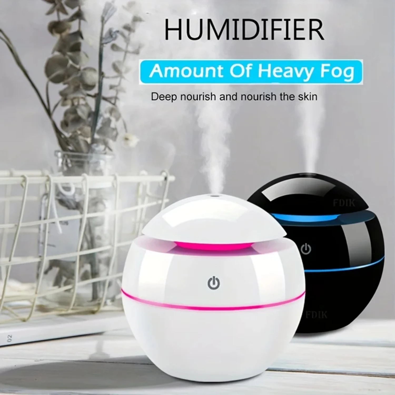 NEW High-quality Wooden Ultrasonic Air Humidifier - Essential Oil Aromatherapy Cool Mist Machine for Home, Bedroom, and Office -