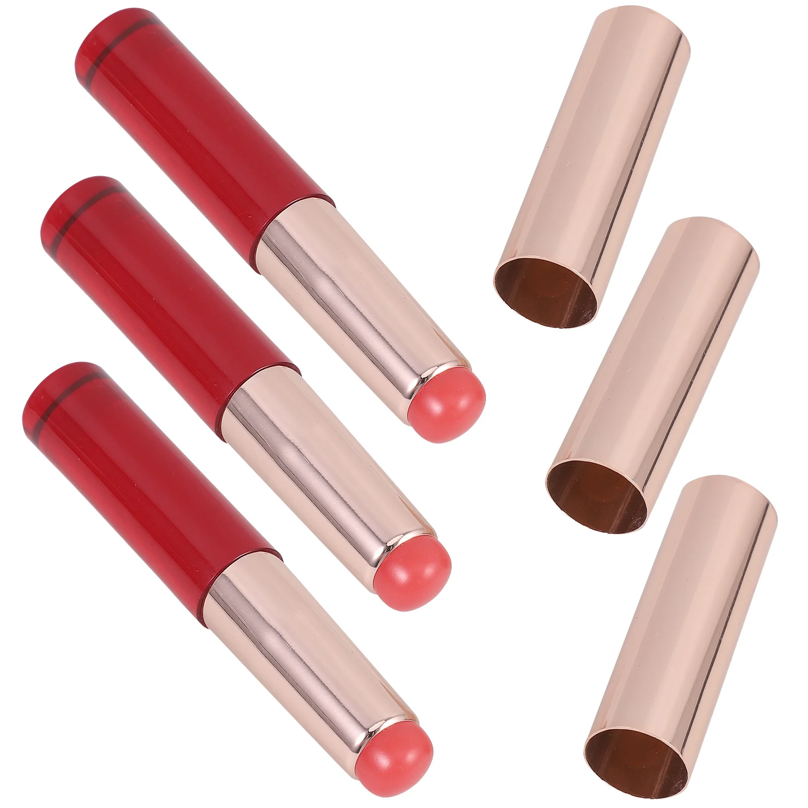 

3Pcs Silicone Lip Brush Long-Lasting Lipstick Applicator Multipurpose Portable Makeup Brush Lip Gloss Lipstick Applicator