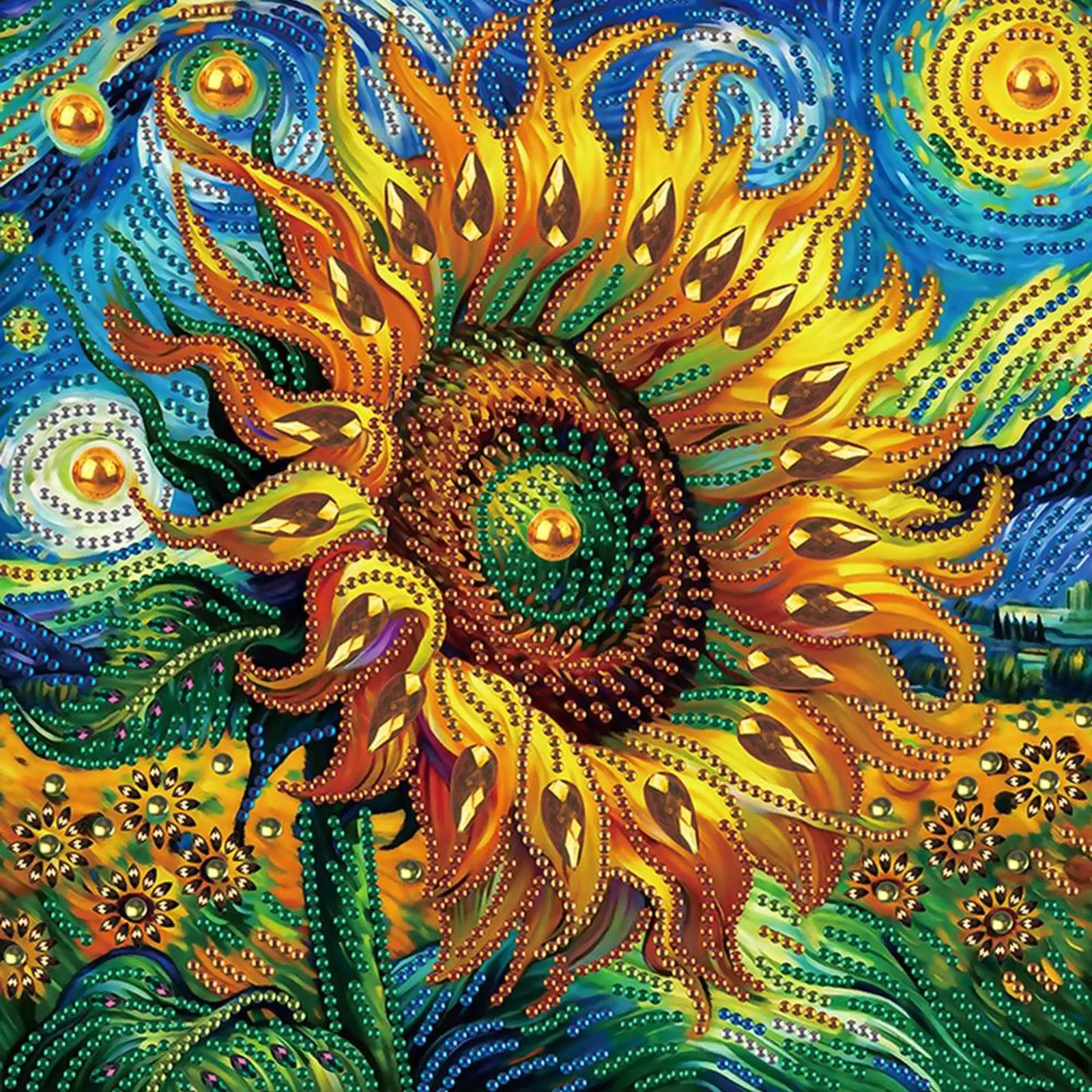 

Набор из 4-х картин для алмазной вышивки 5D DIY с частичной выкладкой, специальной формы, с алмазами, ДИАМАНТЫ-ЦВЕТЫ, 30x30 см