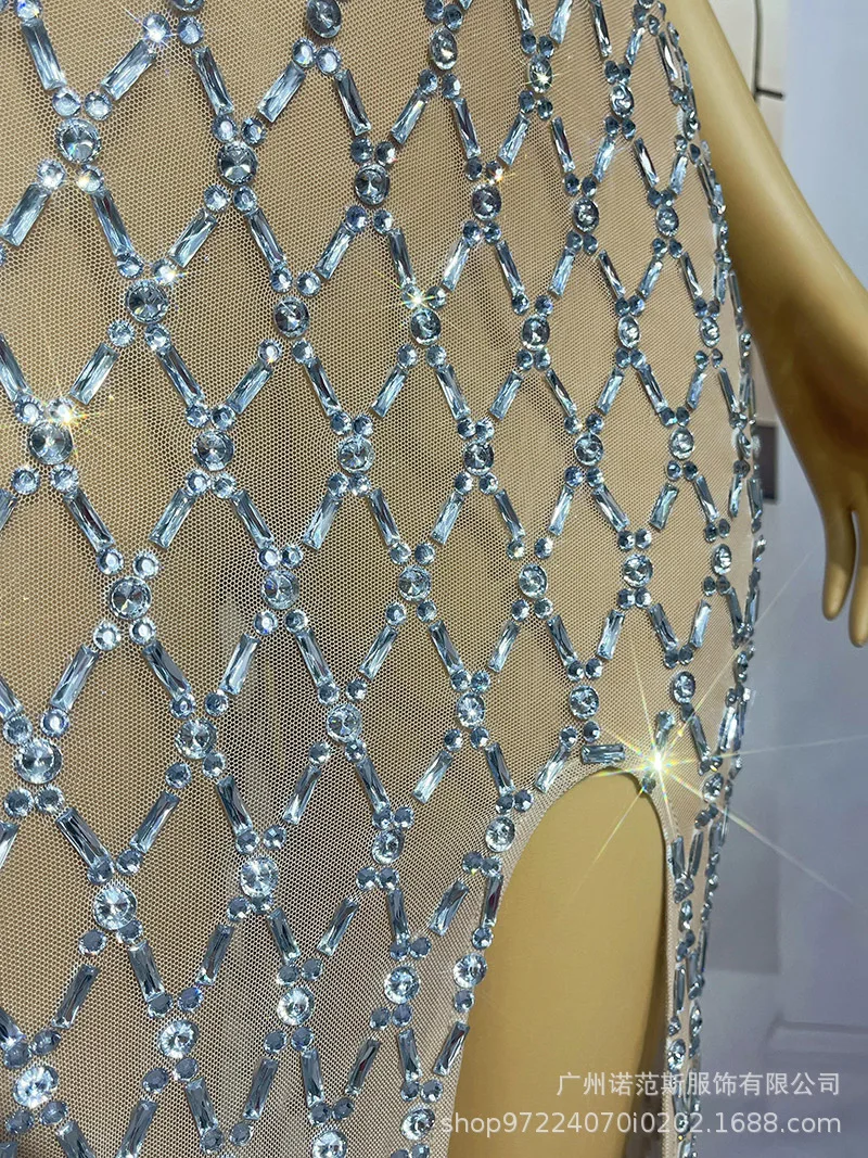 Sexy Deep V Vacation Temperament Halter Dress Cocktail Party Evening Dress Model Catwalk Trendy Clothes Vestidos Para Graduación