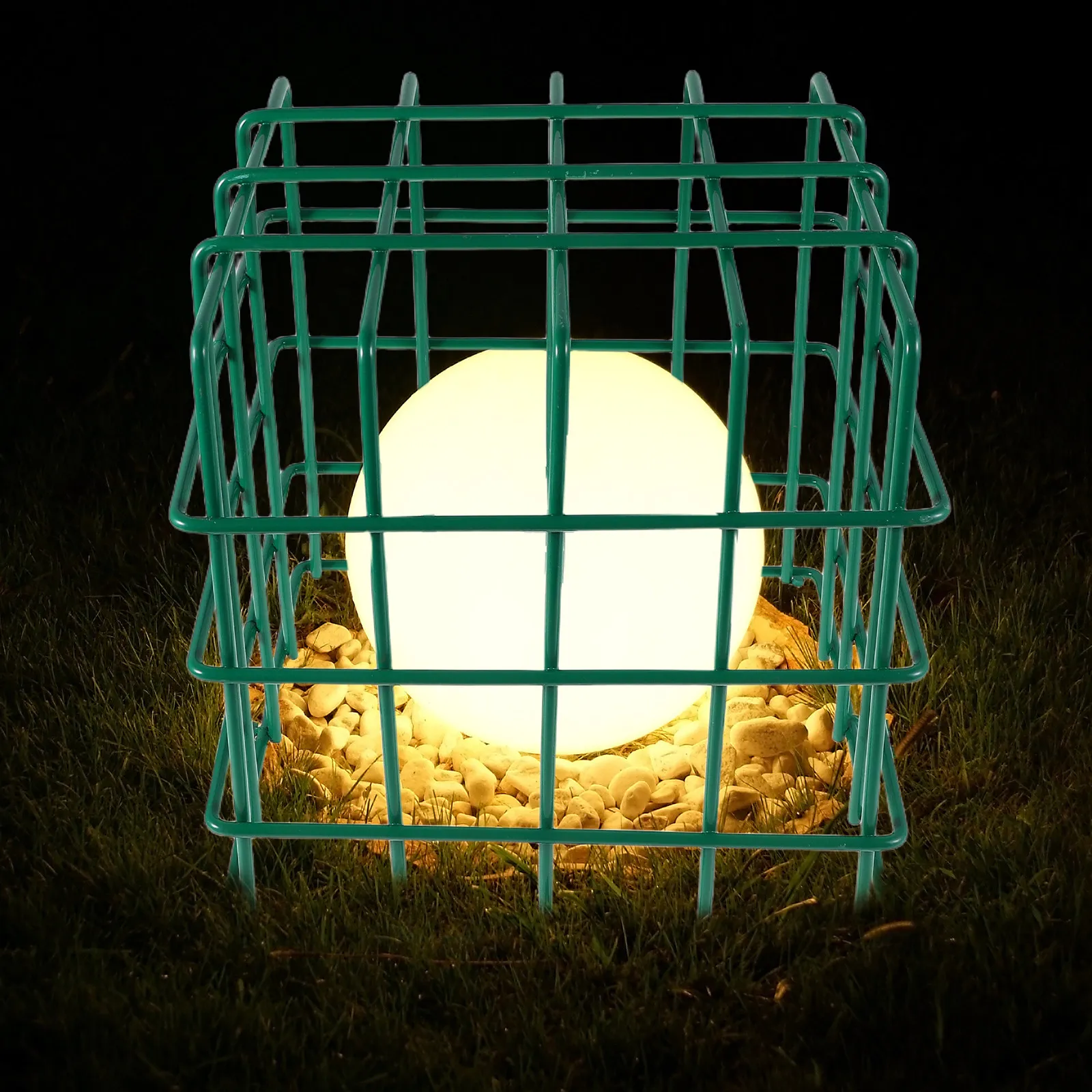 Landscape Lighting Wire Guard Iron Protective Wire Dome Outdoor Spotlights Ground Lights Cover Garden Patio Driveway Walkway