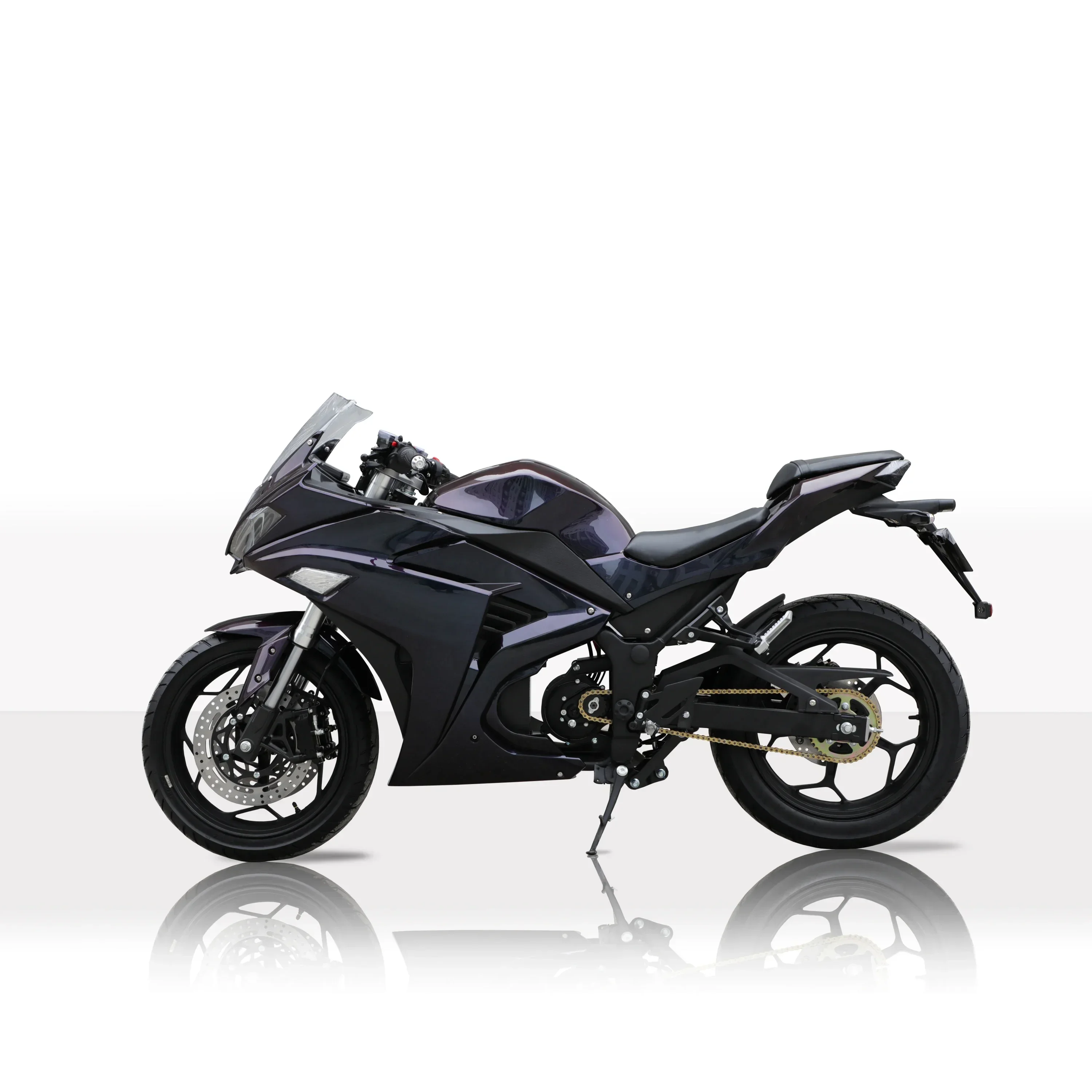 Mid-Driven Chain Motor 4000W Reach 145KM/H 2 Wheel Electric Motorcycle