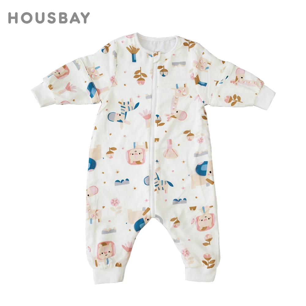 

Спальный мешок для малышей, комбинезон для девочек 6-месяц со съемными рукавами, весенне-осенний спальный мешок с героями мультфильмов, одеяло, пижама для сна