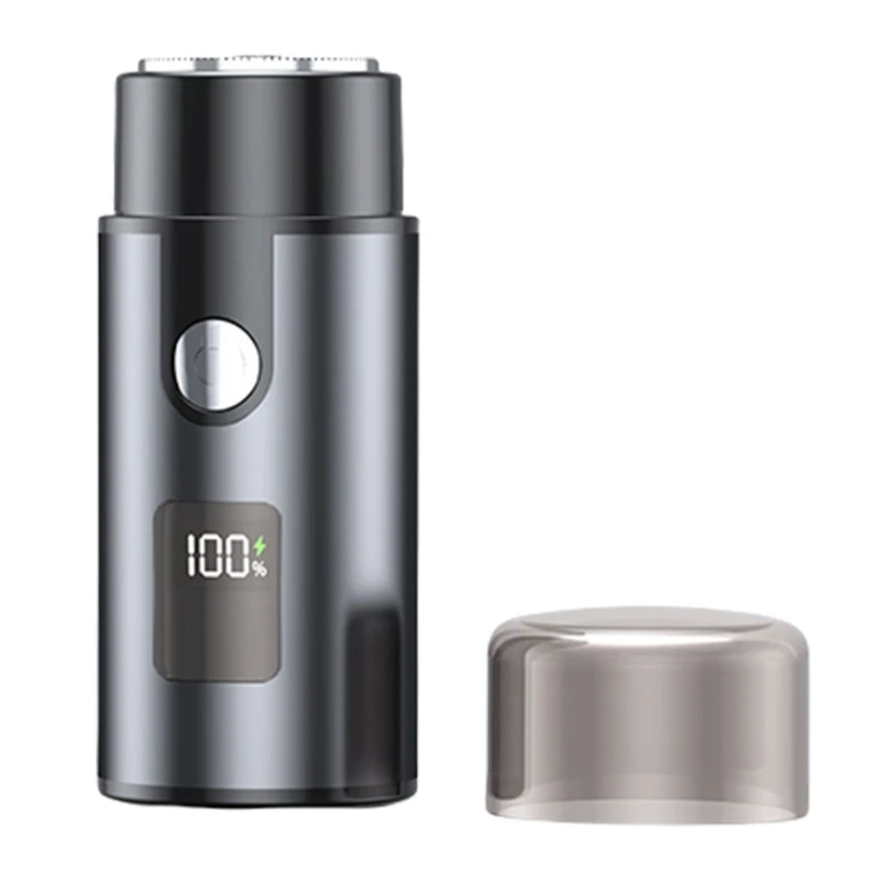 เครื่องโกนหนวดไฟฟ้าสำหรับผู้ชายพ็อกเก็ตชาร์จไร้สายแบบพกพาTrimmer Face Beard 918D