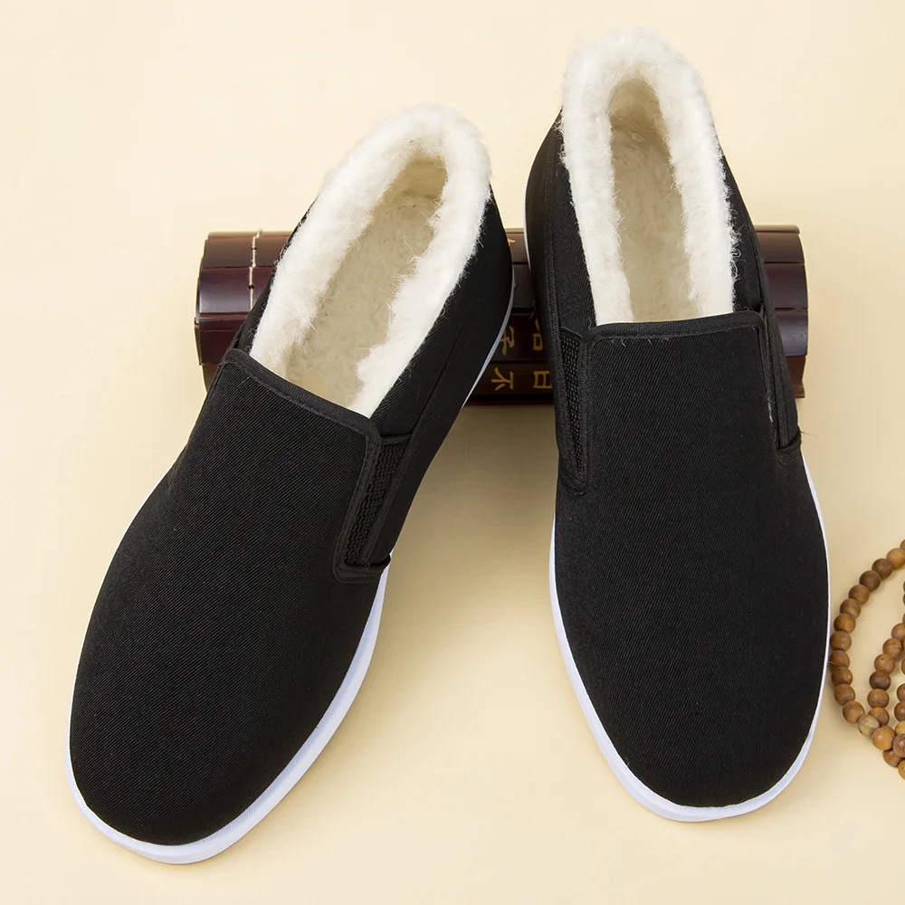 

2025 Winter Cloth Men's Casual Shoes with Thick Velvet and Soft Bottom Cotton Shoes Comfortable Dad Shoes zapatos mujer