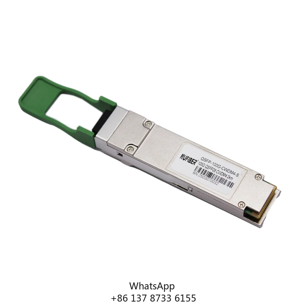 

100G QSFP28 CWDM4 1310nm 2km DOM Duplex LC QSFP28 CWMD4 SMF Optical Transceiver Module