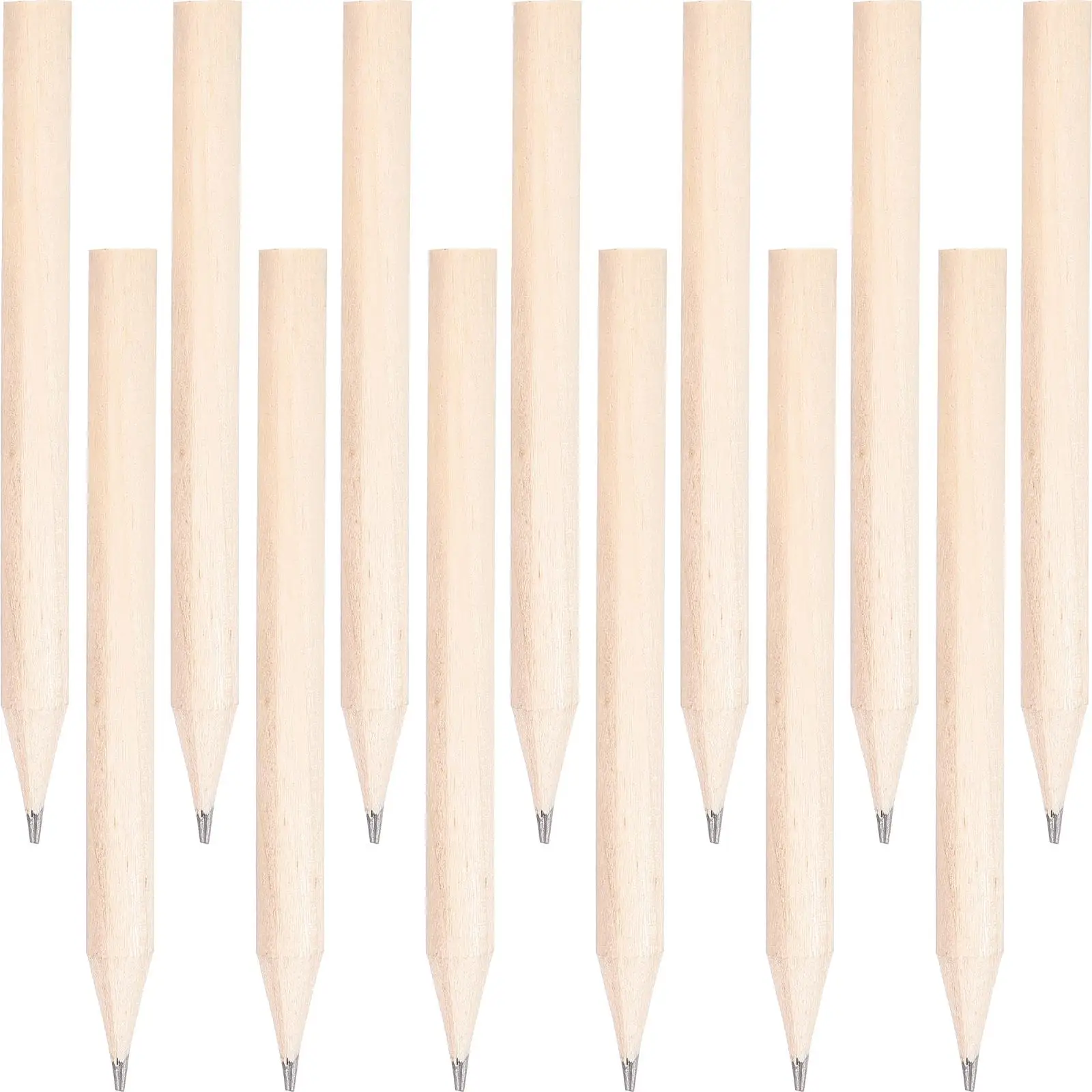 

50 pcs Short Wooden Pencils HB 35mm Portable Student Writing SchoolToddler Preschool Kindergarten