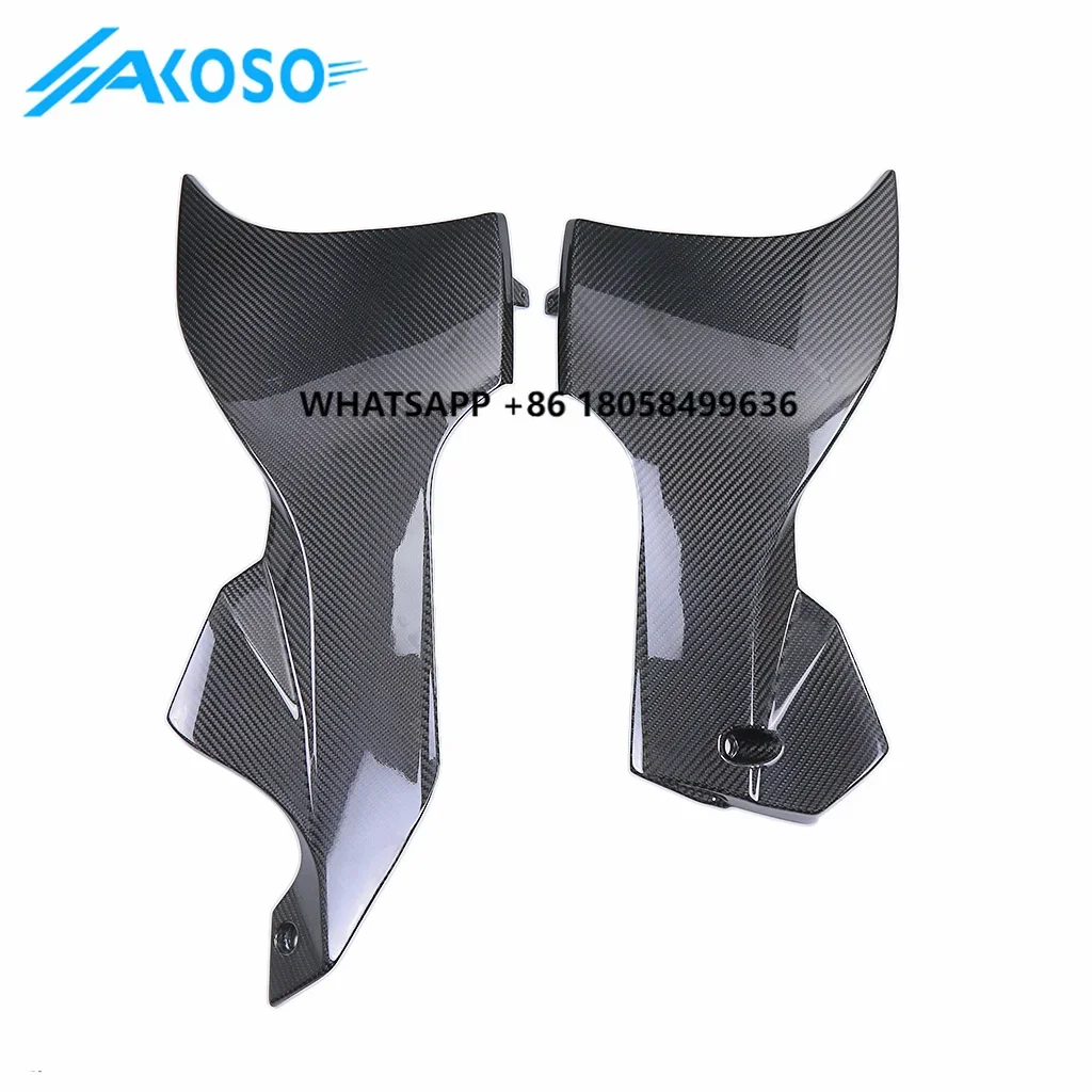 AKOSO 3K Dry Carbon Fiber Motorcycle Accessories Lower Side Diversion Fairing Kit for SUZUKI GSX1300R 2021-2023