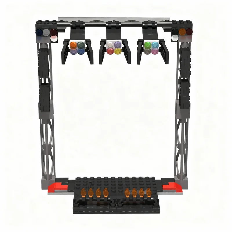 

206PCS MOC Creative Model Concert Artifical Fires Building Blocks Assembly Building Blocks Display Birthday Gift Collection Set