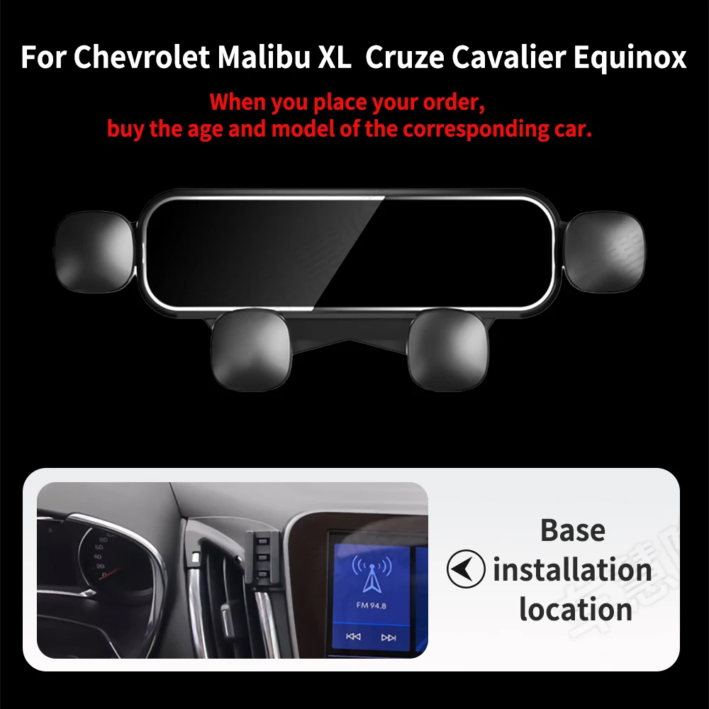 Mini Car Phone Holder For Chevrolet LOVA SAIL 3 Cruze Blazer Trax ORLANDO EQUINOX Cavalier MONZA Malibu XL Support Accessories