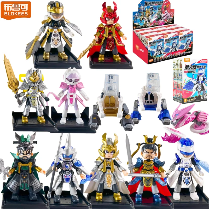 بلوك الربط اللبنات لانهائي بطل 7 طبعة الكرتون دفعة تجميعها عمل لعبة سطح المكتب حلية جمع هدية