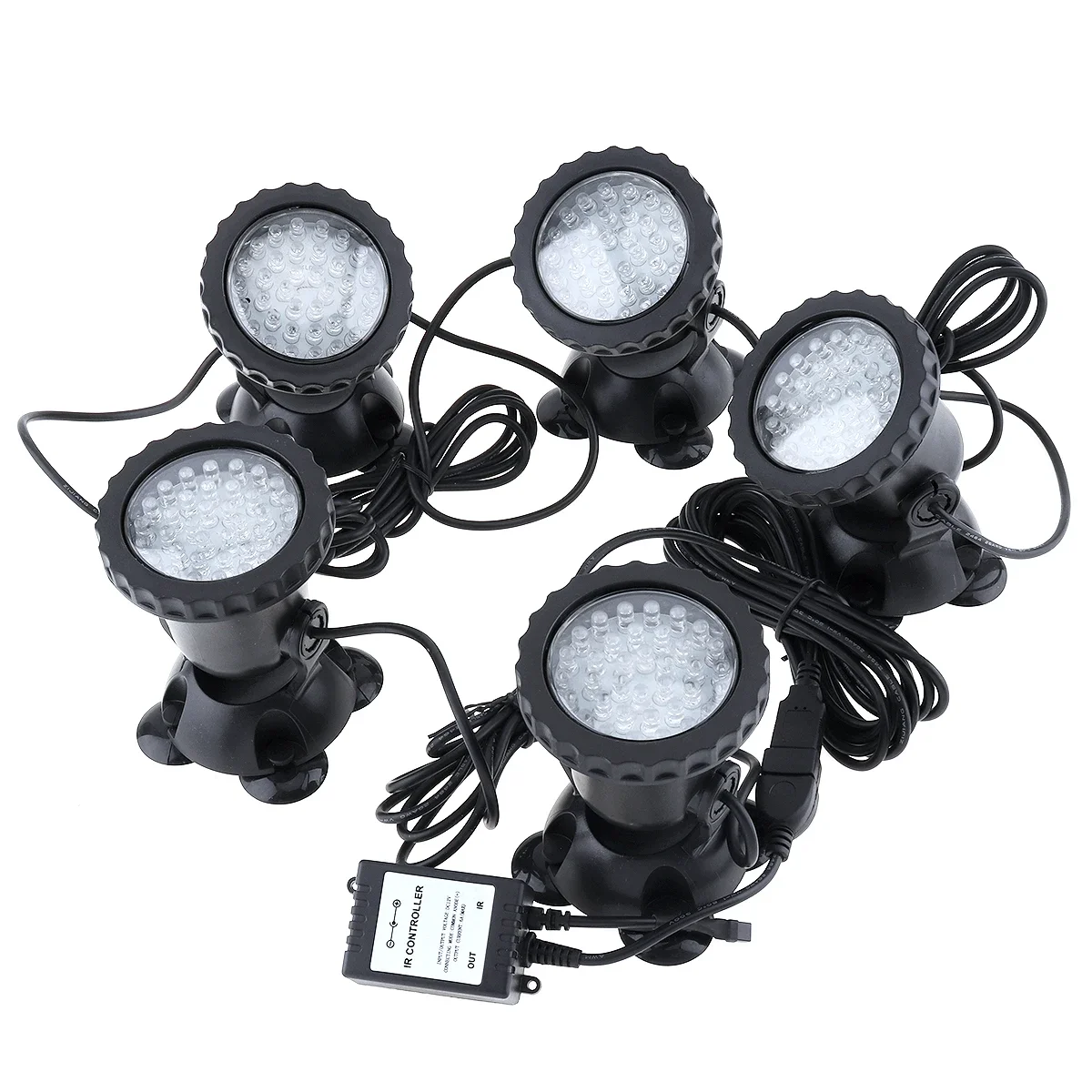 البوب 5 ضوء 36 LED اللون مصباح تحت الماء مقاوم للماء برمائية المناظر الطبيعية الأضواء المياه العشب ضوء لحوض السمك خزان الأسماك P