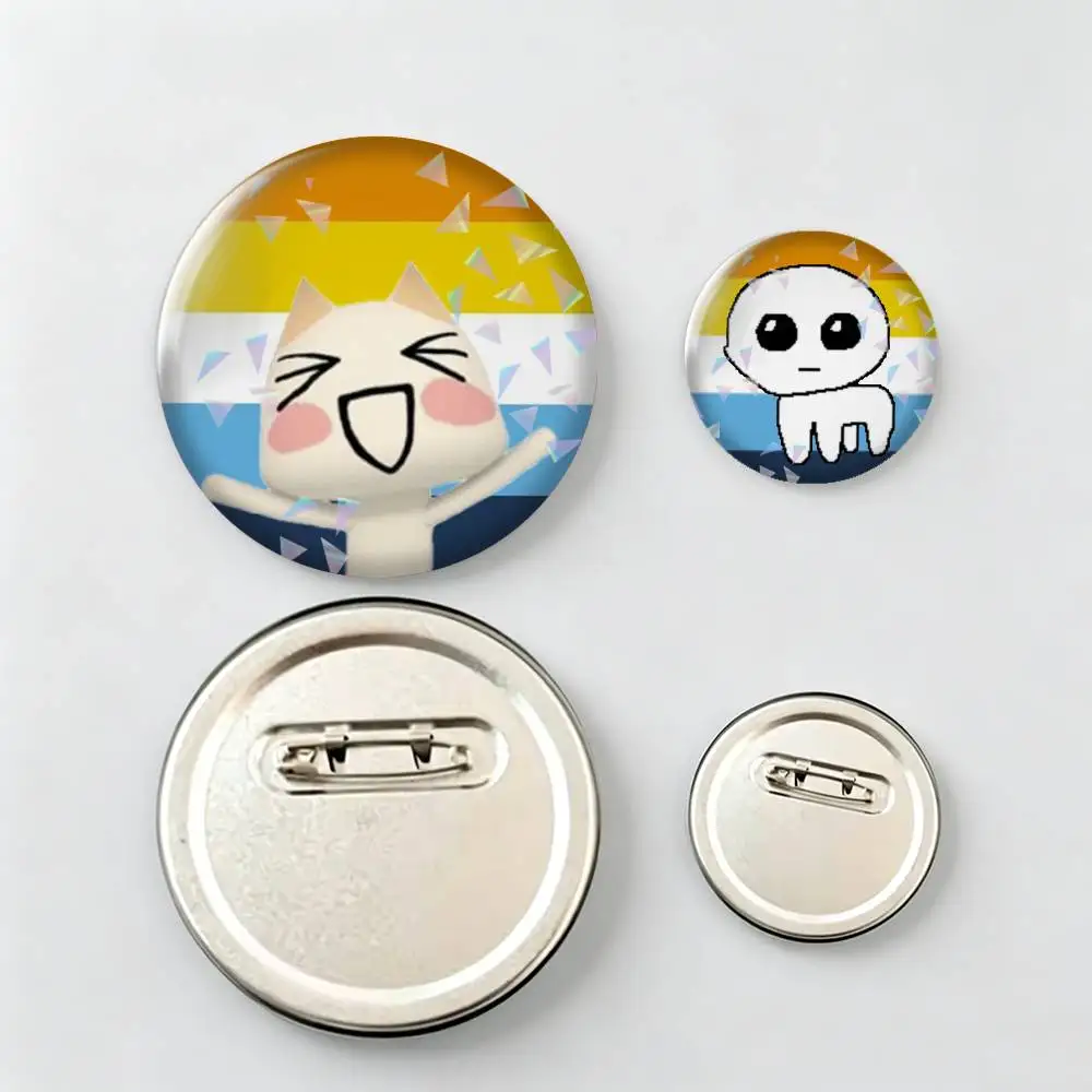 Aroace-e Pride Brooch Metal Decorative Brooch Pins for Backpack Clothes Jacket Accessories,Souvenir.