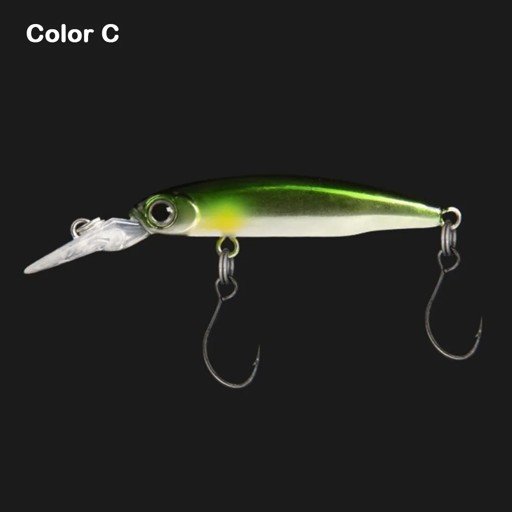 1.8 جرام 40 مللي متر غرق ببطء الصيد إغراء أسماك إغراء الصيد الطعم عيون ثلاثية الأبعاد الطعم الاصطناعي المتذبذب باس صيد السمك