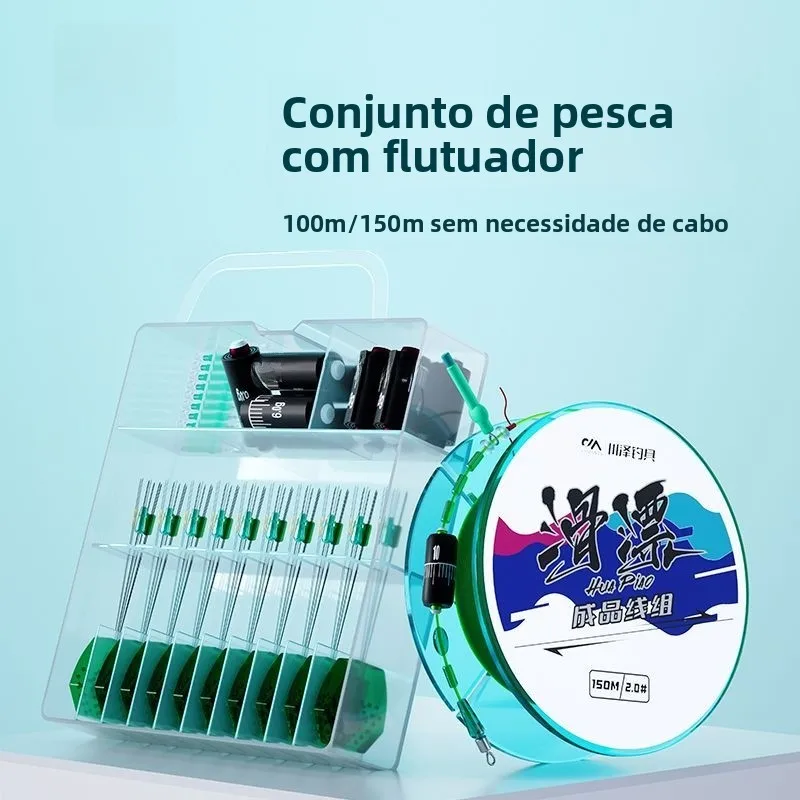 conjunto-de-linha-de-pesca-chuanze-road-slip-shot-linha-principal-produto-acabado-fio-original-boia-deslizante-lancament