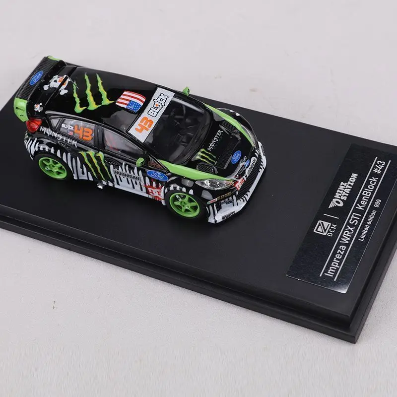 DCM 1/64 Ford Fiesta ST & Focus RS Ken Block #43 Monster Energy Hoonigan Rally Drift Car Diecast Car Model - view 3