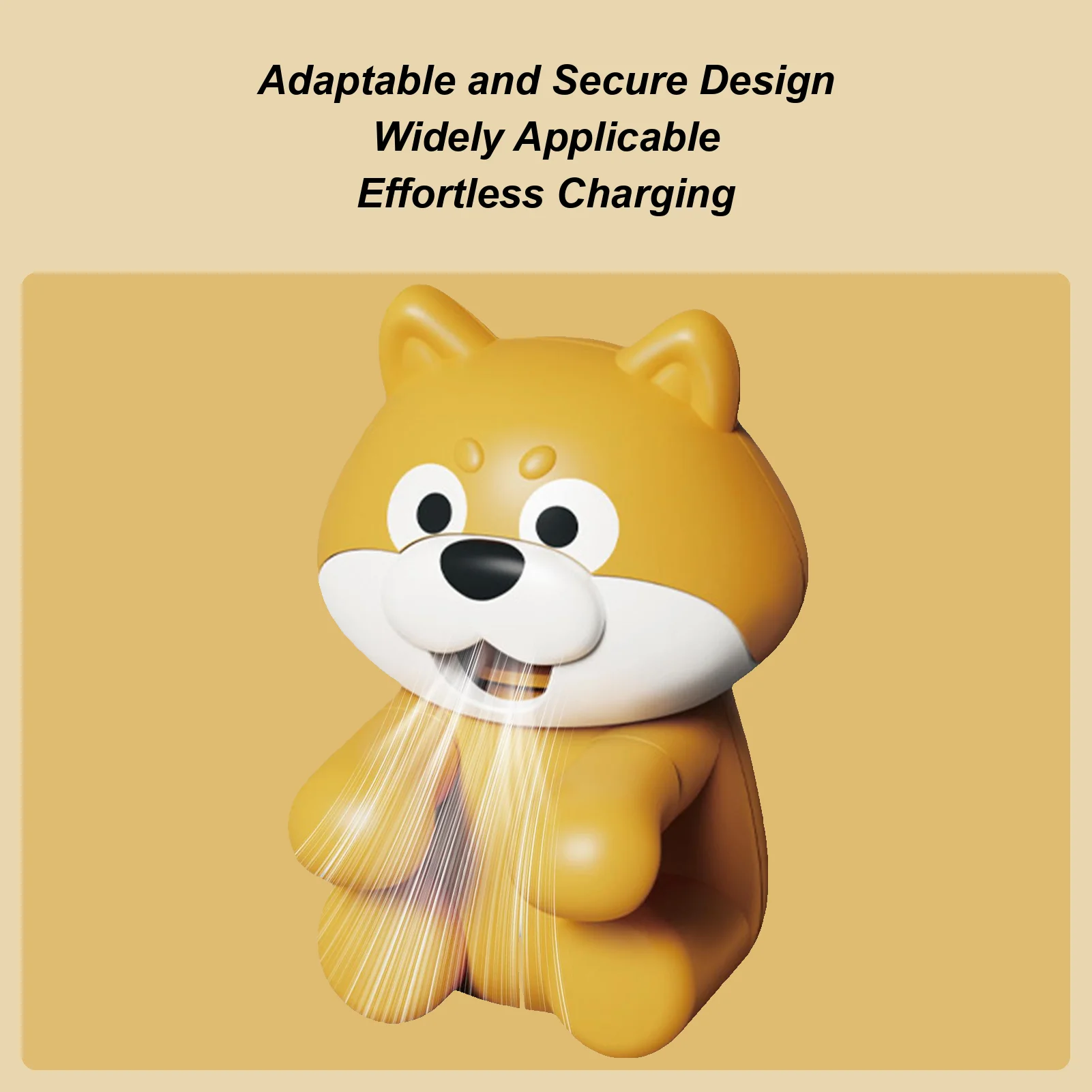 

Clip On Fans Mini Portable Air-Blowing Cooling Gadget Dog Shape Rechargeable Clamp On Fan For Hot Water Soup Food Cups Mugs