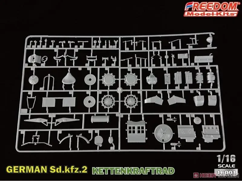 FREEDOM 16001 1/16 WW.II German Sd.kfz.2 Ketten Kraftrad Plastic Model Kit