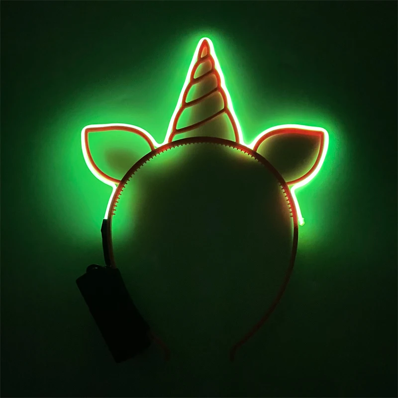 Girls BLINKING LED Deer Horn Headband Birthday Halloween Christmas Costume Accessories Funny Reindeer Headband Kids' Favor Toy