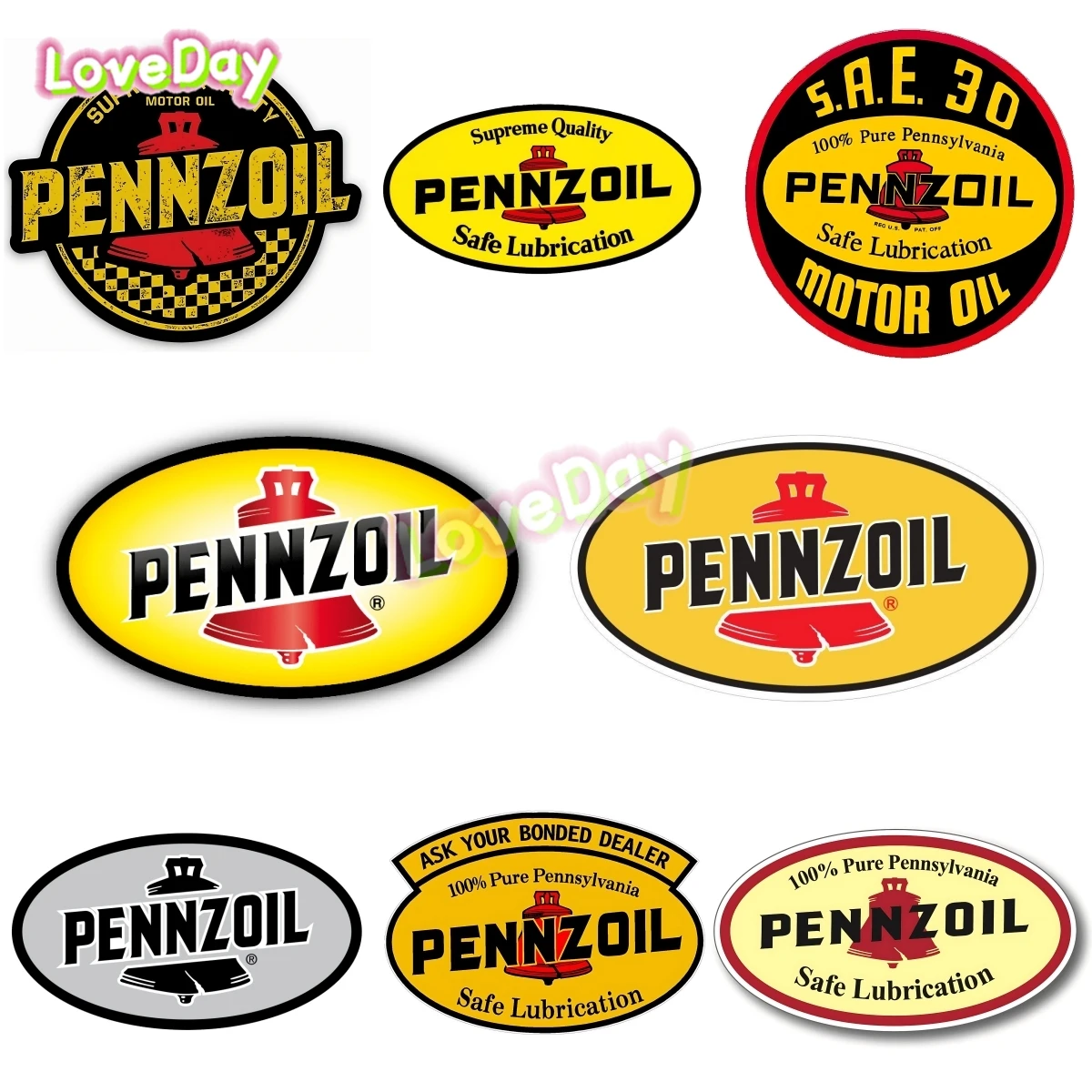

Pennzoil Motor Oil Logo Sticker Decal R36 Original Vintage Vinyl Racing Sticker Car Motorcycle Lubster Decal Gas Oil Sticker