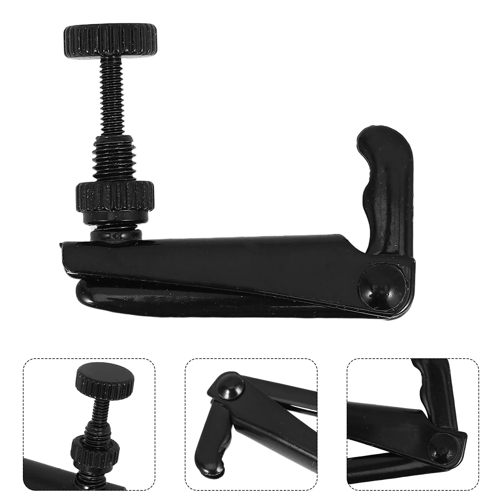 

4 Pcs Violin Black Spinner 3/4 4/4 String Adjuster Hook Practical Sensitivity Easy Install Long Use Violin Parts