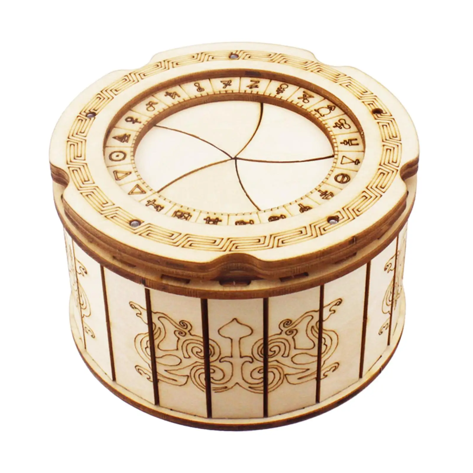 Puzzle Box Wooden Brain Teaser Gift for Puzzle Lovers 3D Mechanical Model Kit STEM Building Toy for Money Saving Fun