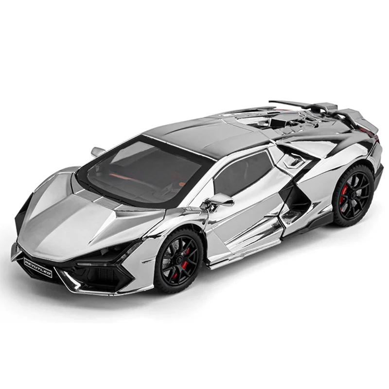 1:24 Elektroplaterowana wersja Revuelto z efektem rozpylania, efektem mgły, realistyczna symulacja, model ze stopu, prezent