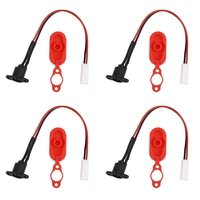 4X For Xiaomi Mijia M365 Electric Scooter Charging Hole Cover With Charging Cable Charging Port Plastic Waterproof Cover