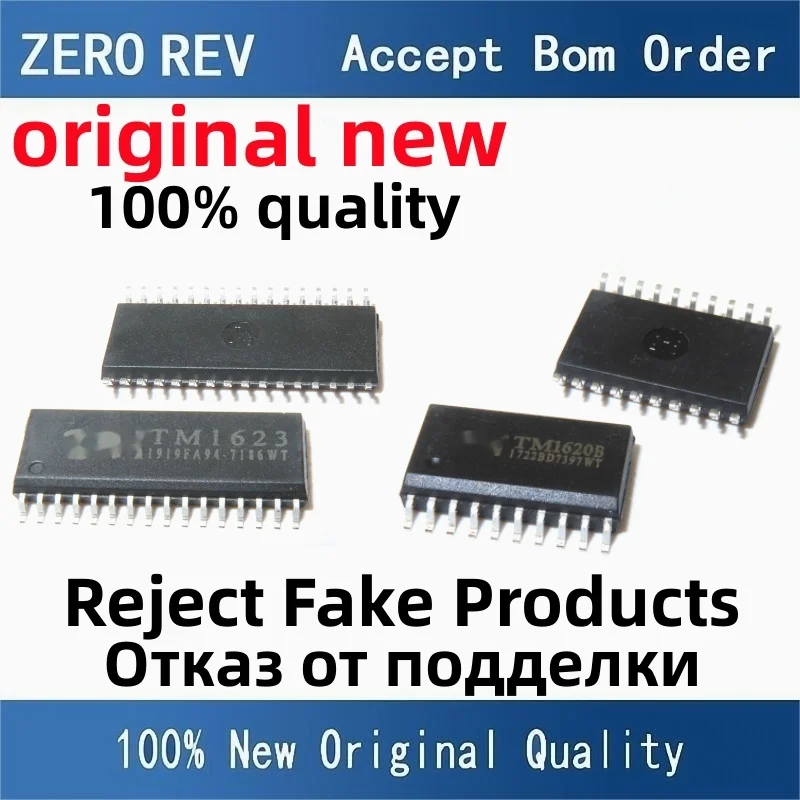 10Pcs 100% New TM1623 TM1723 TM1629D SOIC-32 SOP32 TM1620B SOIC-20 SOP20  Brand new original chips ic