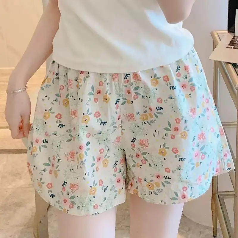 Plones cortos hoados de dibujos animados de verano, plones finos informs para cnar, ropa de dormir de ocio pa...