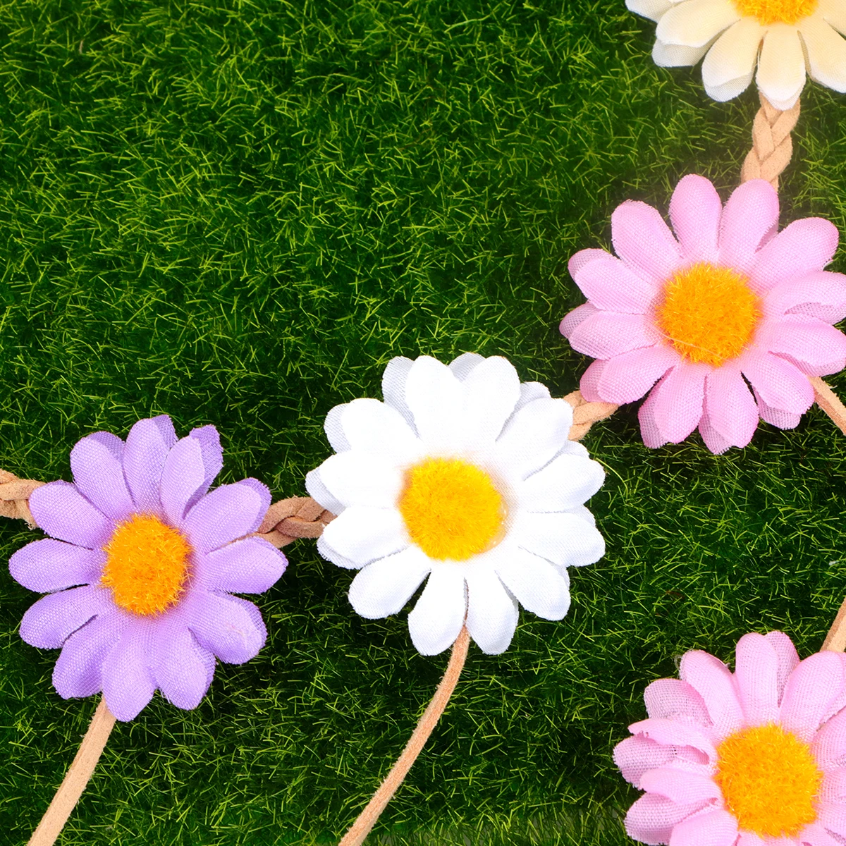 

Sunflower Headband Colorful Bohemia Floral Hair Wreath For Party Cosplay Festival Beach Holiday Photography Props
