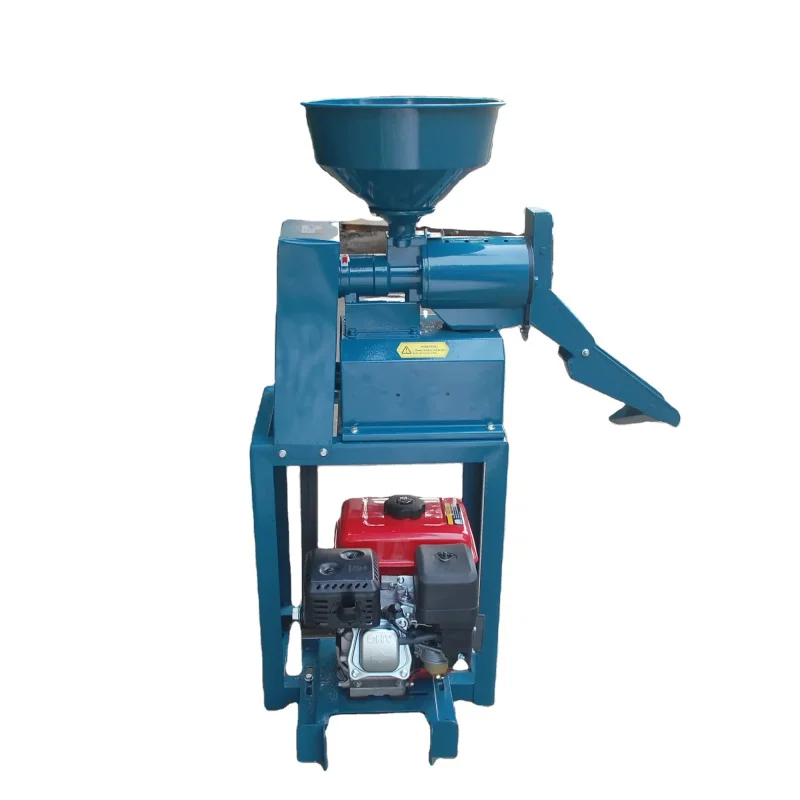 Household Engine Combined Paddy Milling Mill Rice Husking Machine With Grinder