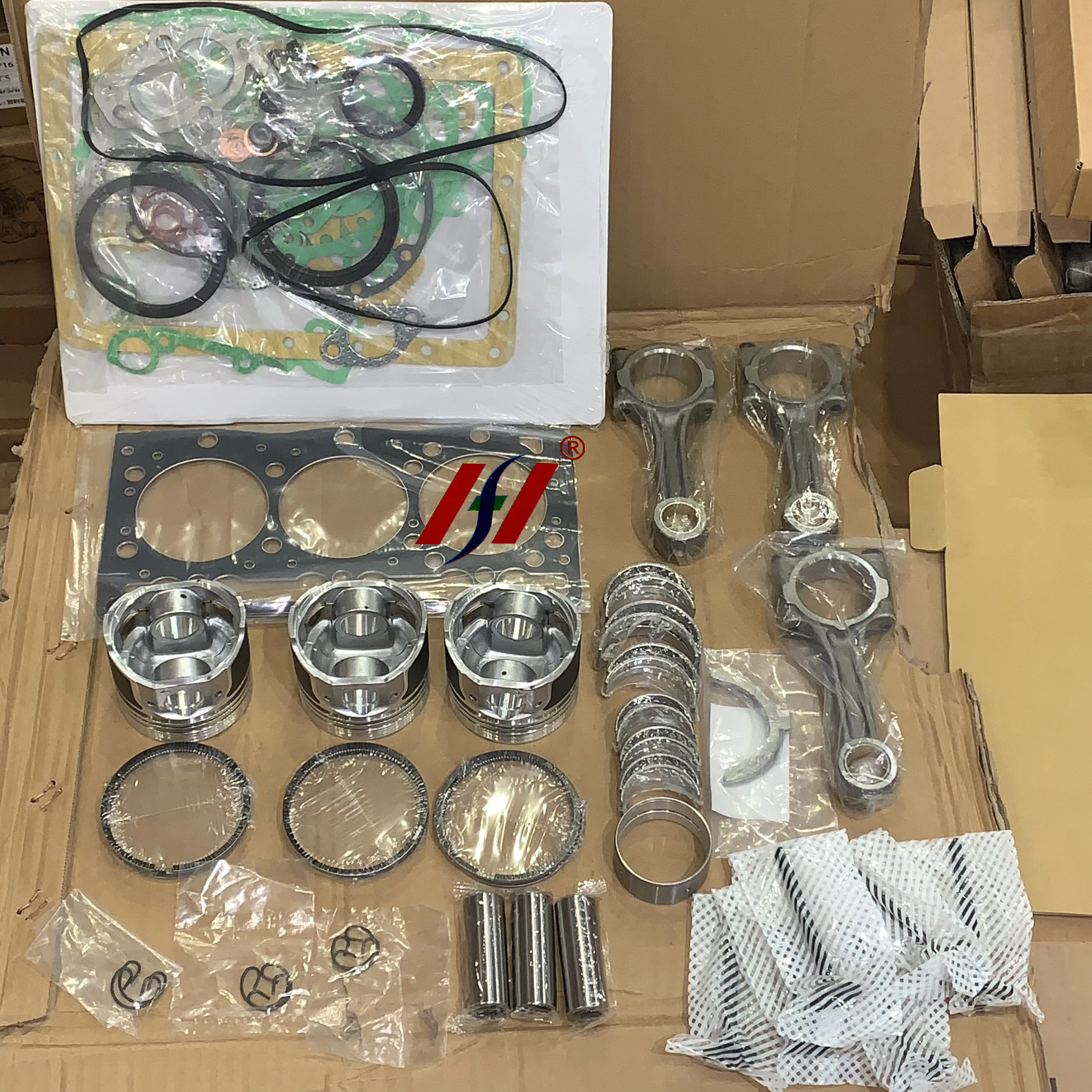 

New Original Excavator Engine Overhaul Kit D1005 D722 D728 D902 Engine Repair Kit for Kubota