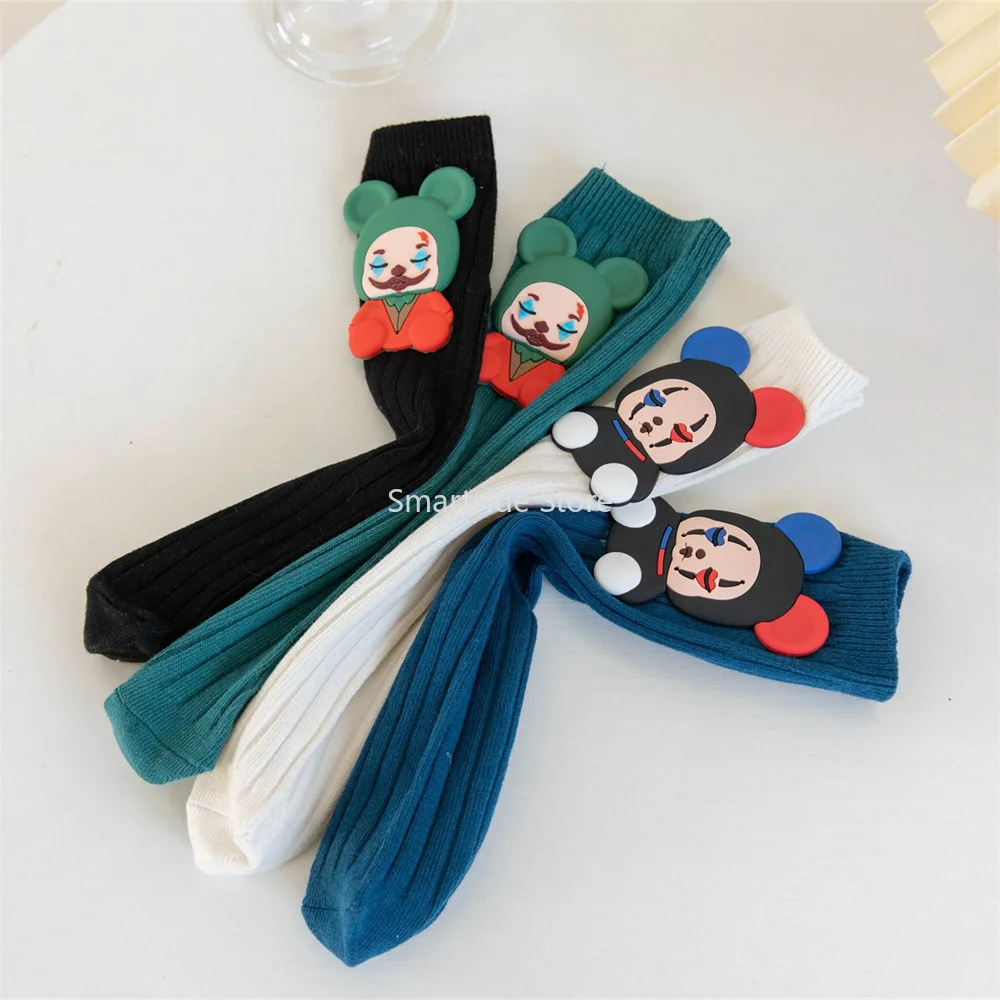 Spring and Summer New Cartoon Clown Pattern Socks Ins Tide Network Red Fashion All Matching Small Children Socks