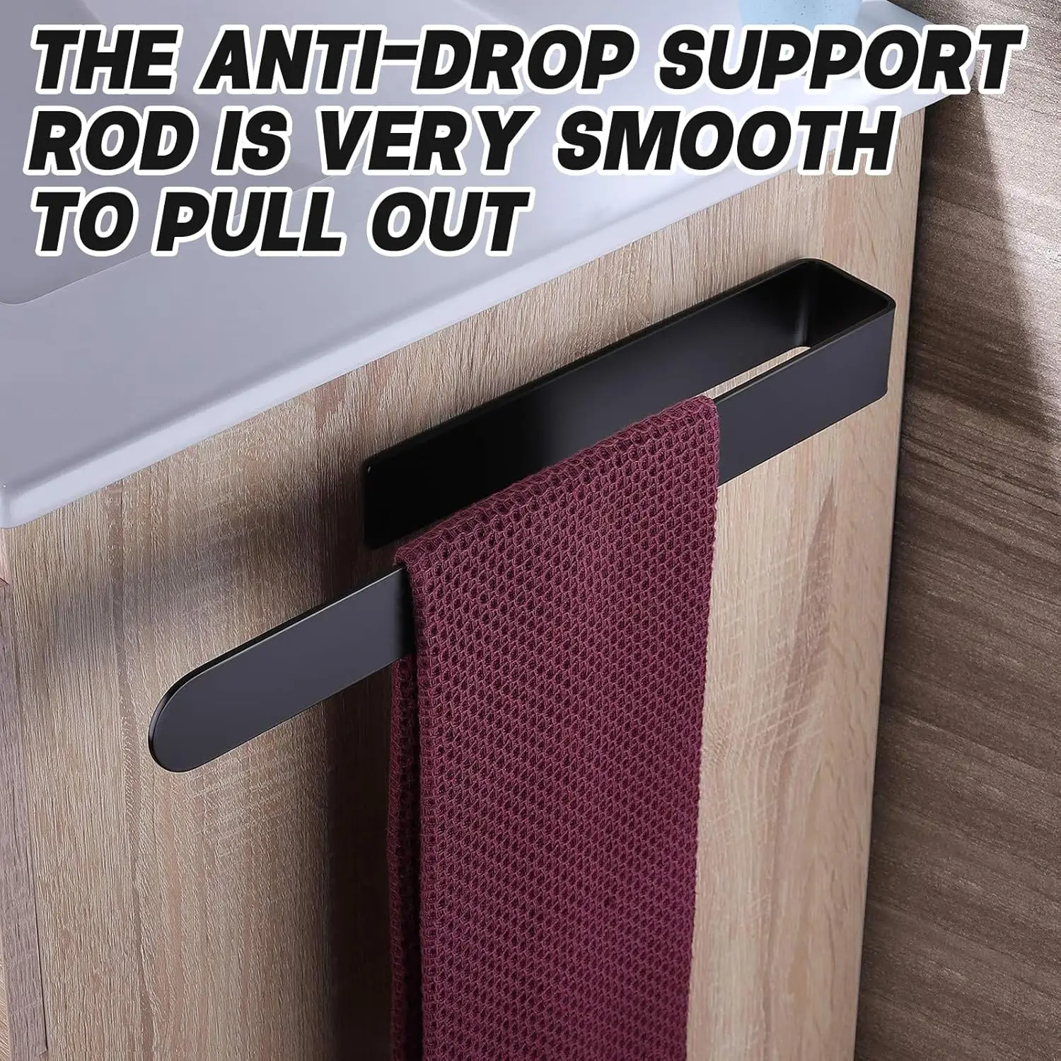 

Adhesive Hand Towel Holder Wall Mounted Kitchen Towel Hanger Towel Bars Stainless Steel Bath Towel Racks for Bathroom Hotel