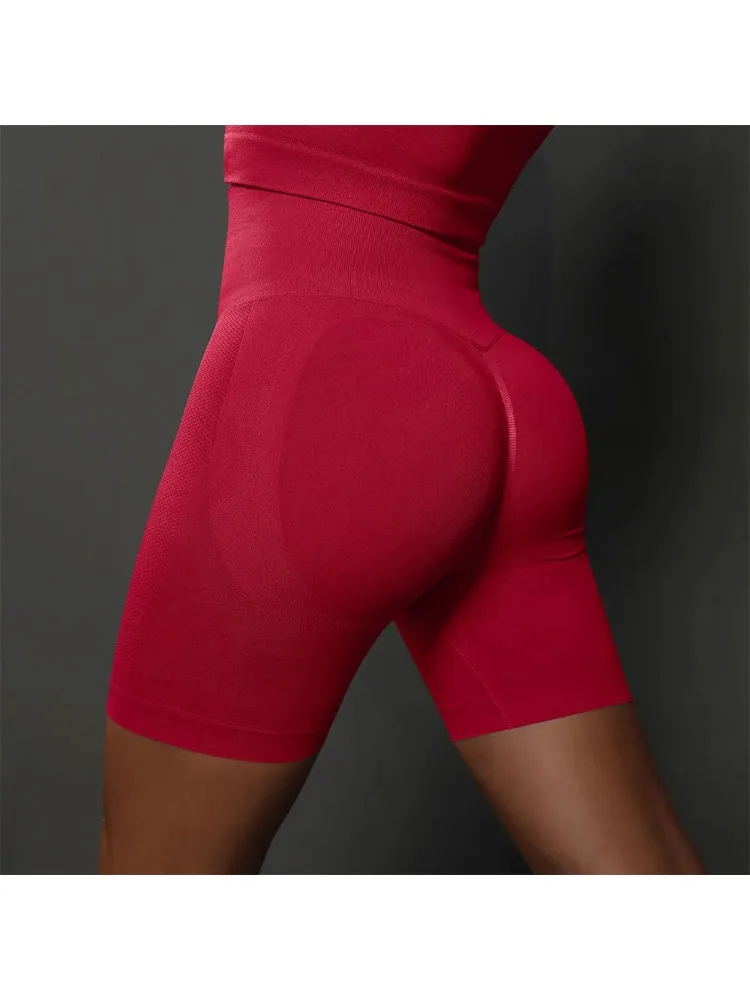 AliExpress NONE Seamless Yoga Shorts Women Scrunch Butt   Gym Workout Shorts High Waist Push Up Fitness Sports  Cycling Shorts