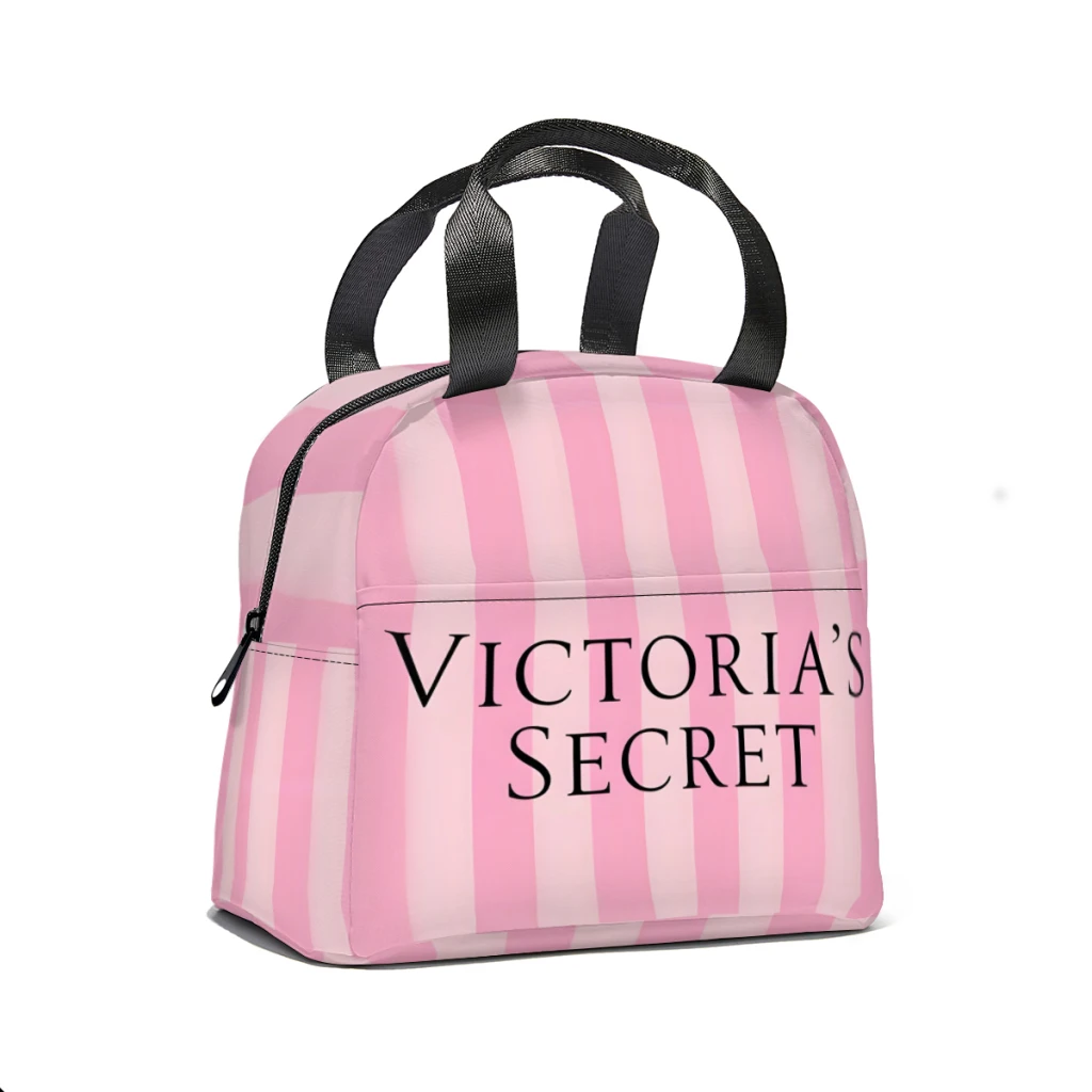 Hot-Sale-Like-Victoria-Secret-Style Lunch Box Women Cooler Thermal Food Insulated Lunch Bag Kids Portable Picnic Tote Bags