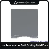 Creality Hi-placa de construcción de impresión en frío de baja temperatura, 280x265mm, placa de impresión de doble cara de alta adherencia para piezas de impresora 3D
