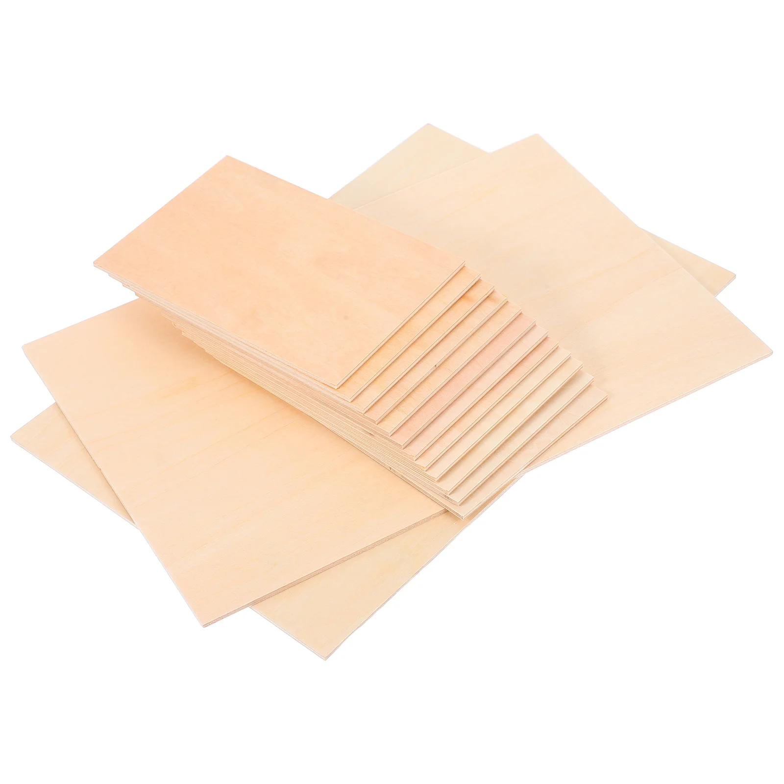 

14Pcs Basswood Plywood Sheets Multi-Layer 3mm Unfinished Wood Boards for DIY Woodworking Crafts Cutting Art Wood Square