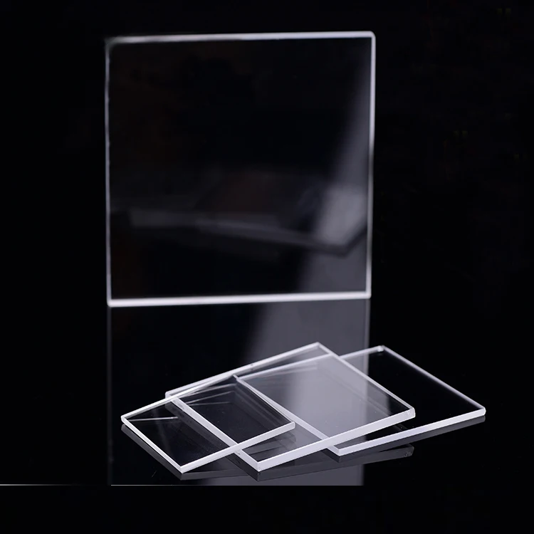 

Polishing different size clear quartz glass plate for sample