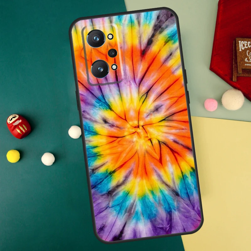 Rainbow Spiral Tie Dye For Realme 12 Pro Plus 11 10 C55 C53 C51 C33 C31 C30 C25s C21Y C15 GT Neo5 GT3 GT5 Pro Case