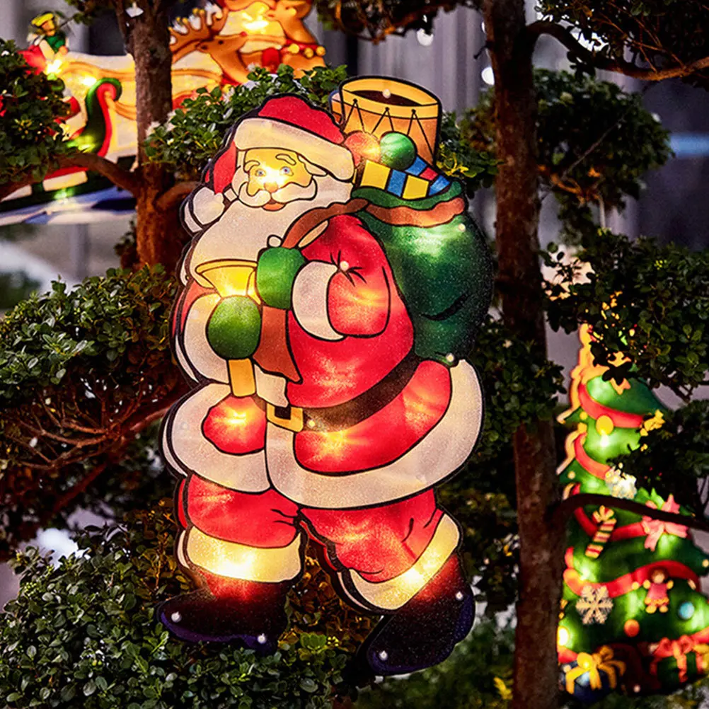 

Christmas Star Lights LED Decoration Party Lamp Festival Plastic Suction Cup Supply Decorations