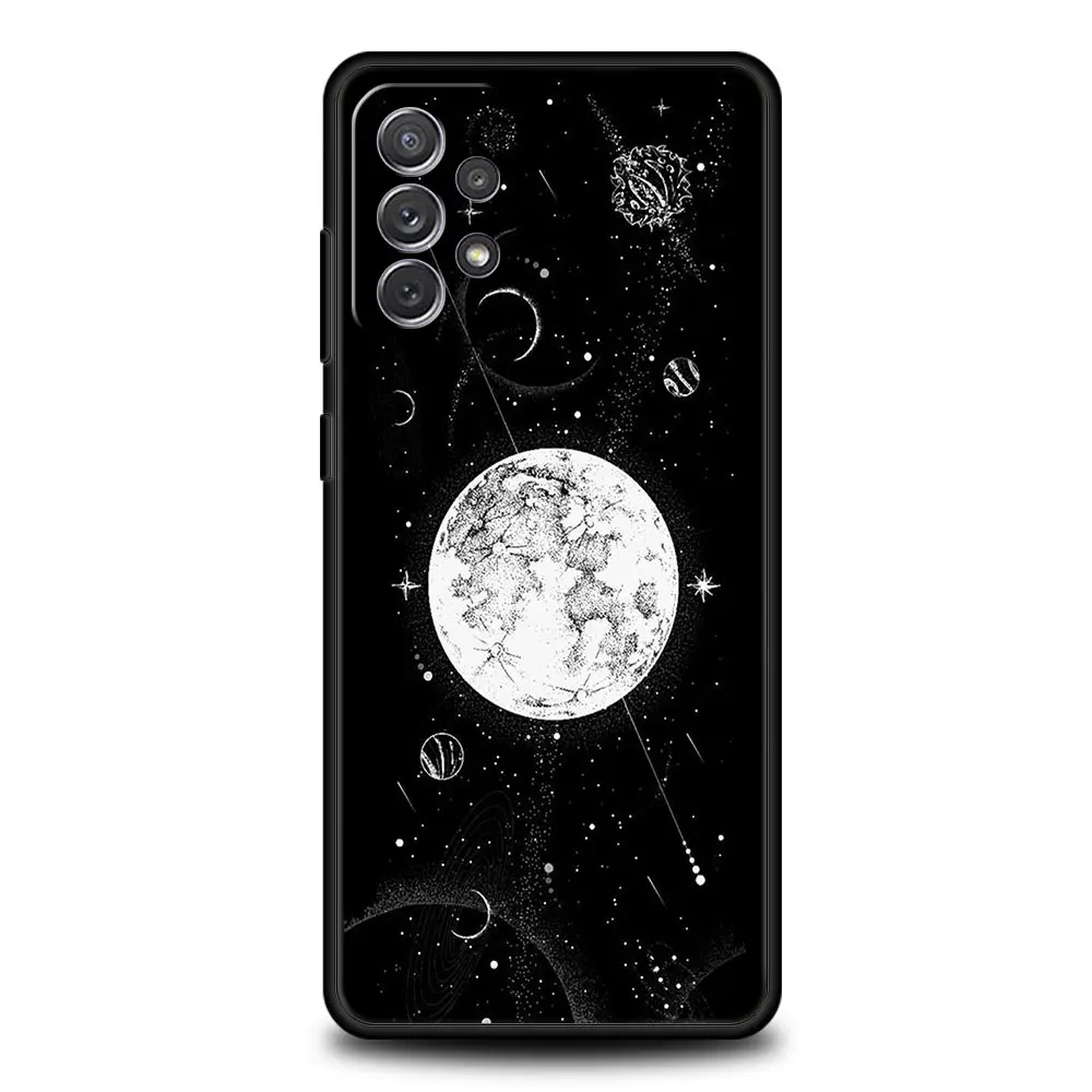 Phone Case For Samsung Galaxy A15 A13 A51 A71 A41 A31 A21S A03S A05 A35 A55 A23 A25 A33 A53 A73 Cover Planet and starry sky art
