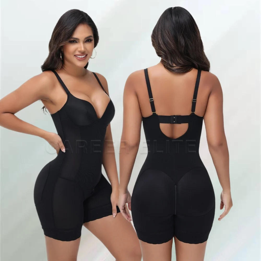 

Fajas Colombianas Moldeadoras Корректирующее белье для контроля живота Body Shaper Подтяжка ягодиц Послеродовое боди Черная бесшовная одежда
